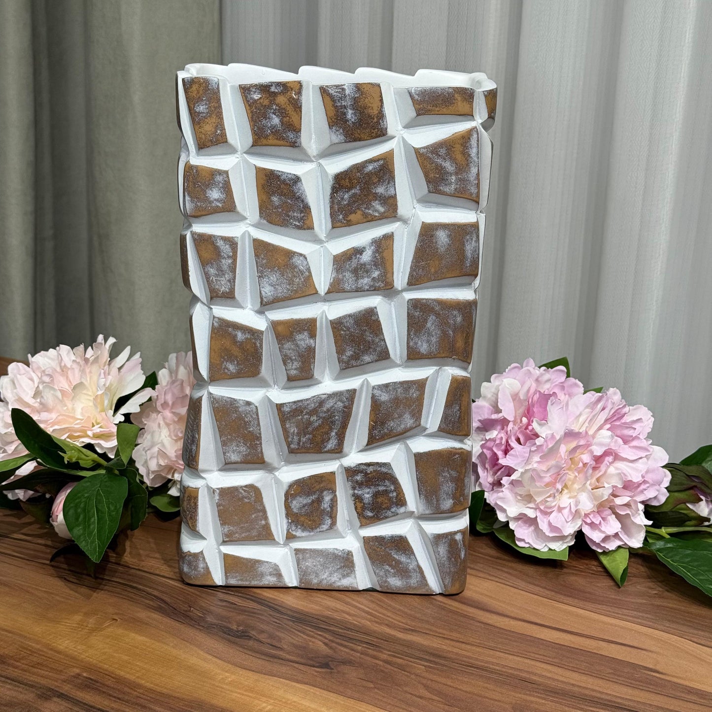 Imperial Grid Decorative Vase