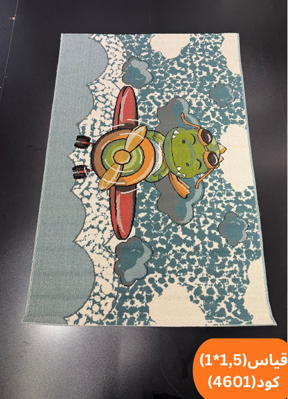 سجاد داخلي متعدد الألوان مقاس 1 × 1.5 م