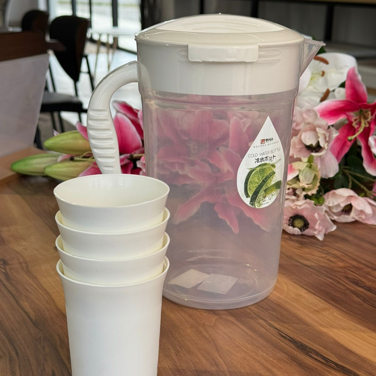 Water And Juice Plastic Pitcher Set