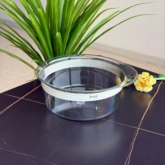 Clear Round Acrylic Food Storage Container