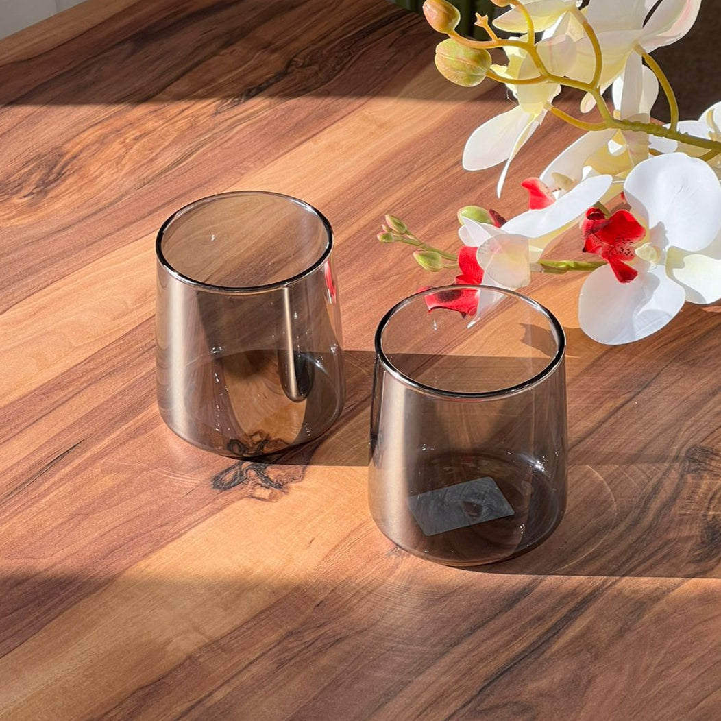 320ml Trasparent Stemless Round Glass