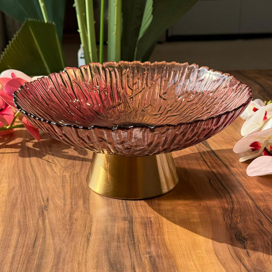 Ripple Glass Serving Pedestal