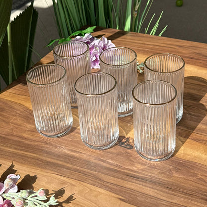 طقم أكواب جولدن إيدج ريبل - 6 قطع