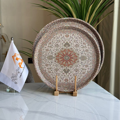 صينية تقديم دائرية بنمط ملكي