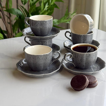 Classic Design Coffee Cup & Saucer Set