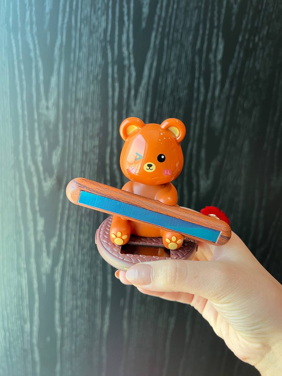 Solar Teddy Bear Number Holder