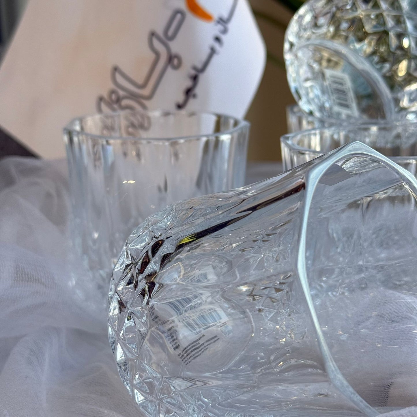 سێت پەرداخی مۆدێرنی شووشە - ٦ پارچە 