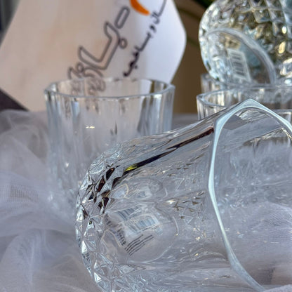 سێت پەرداخی مۆدێرنی شووشە - ٦ پارچە 