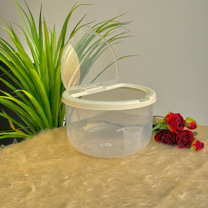 Round Plastic Food Container with Vent Lid