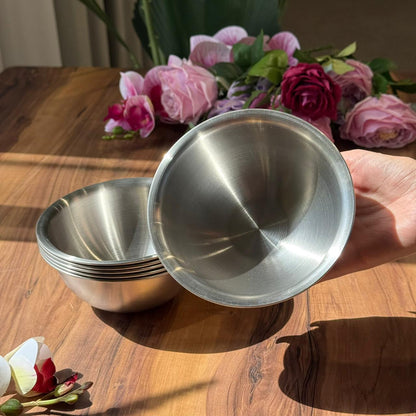 Gold Stainless Steel Dessert Serving Bowls