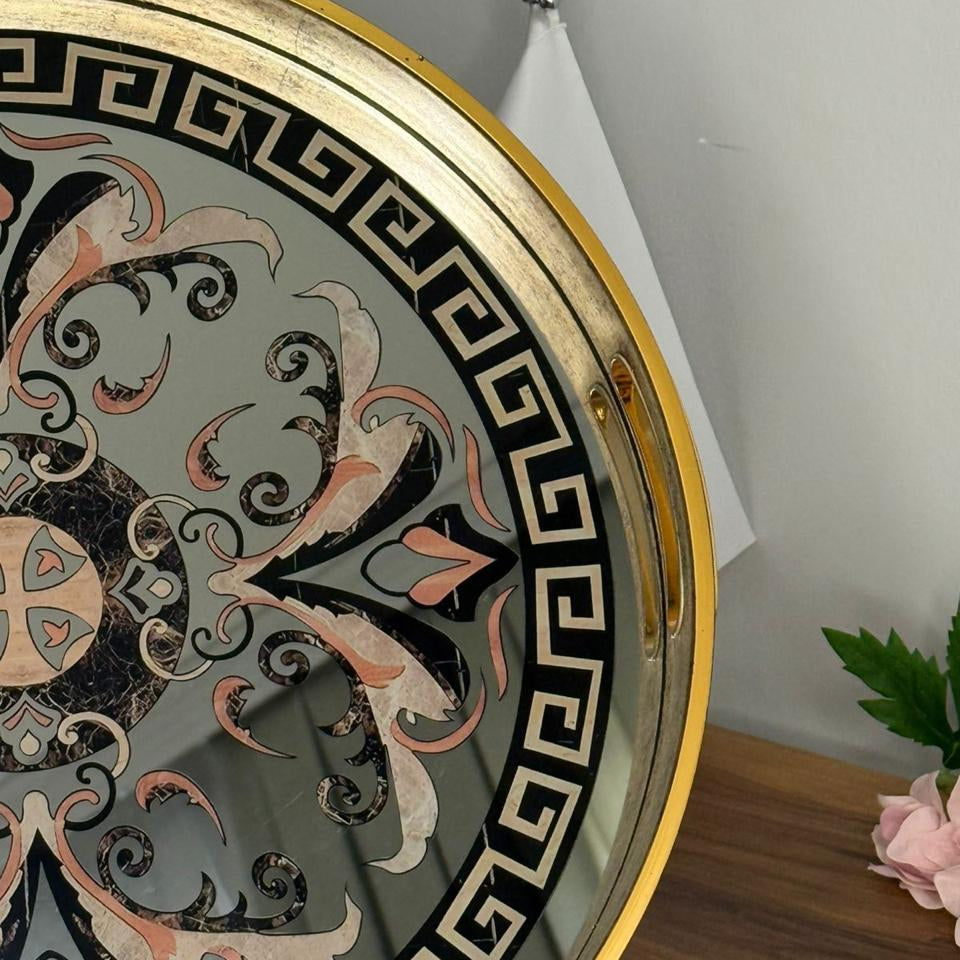 Golden Ornamental Classical Tray