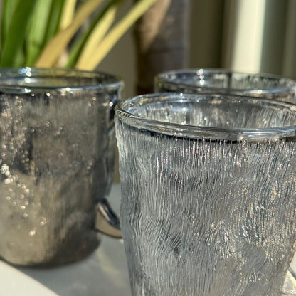 Luxury Modern Glass Tea Cups - Set Of 3
