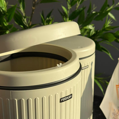 دواسة مزدوجة الحركة وصندوق قمامة ضغط – مقاسين