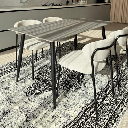 Dany Table and Luca Chairs Dining Set