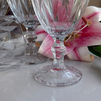 سێتی پەرداخی کلاسیکی شووشەی ڕوون