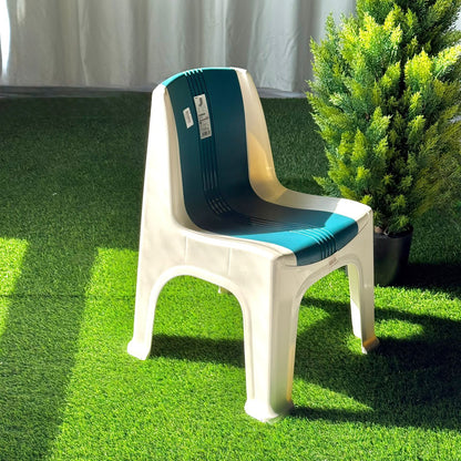 Modern Low Striped Plastic Chair
