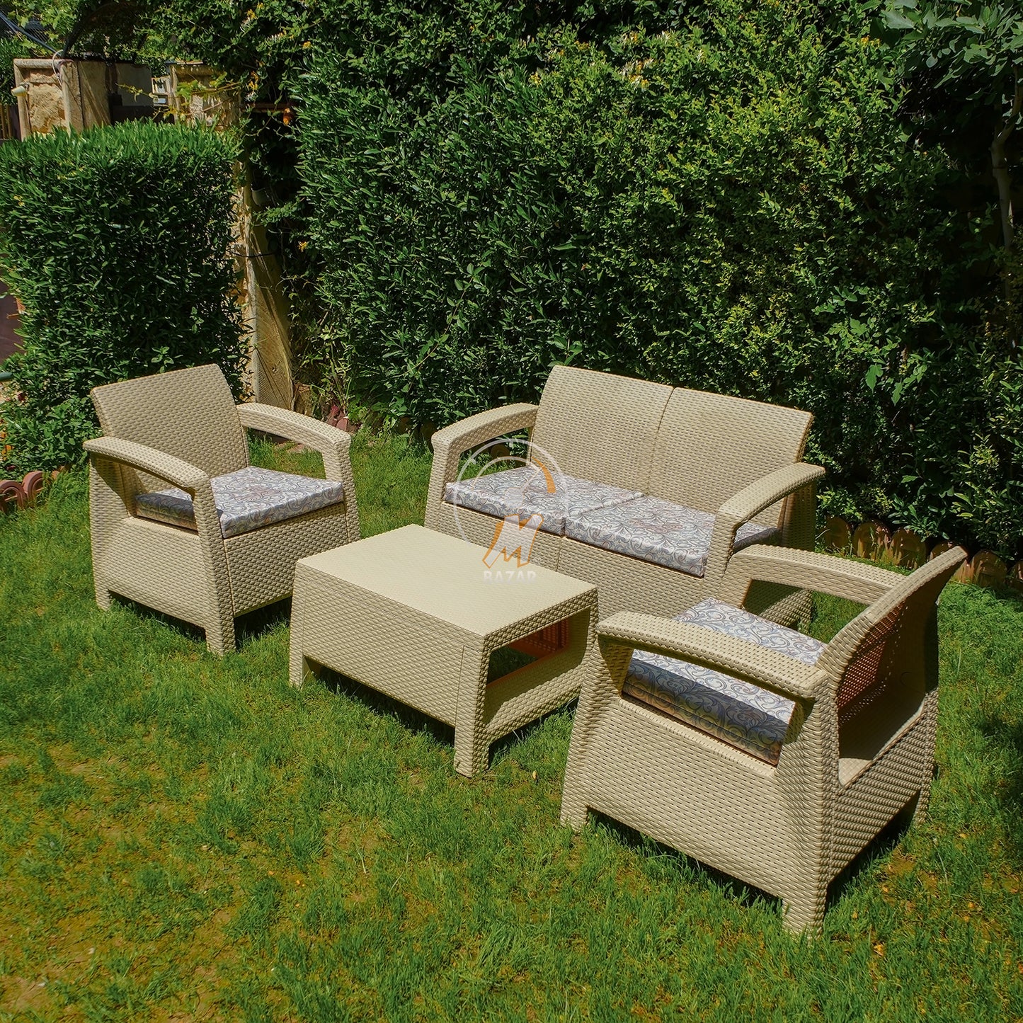 سێتی دانیشتنی باخچەی مۆدێرن