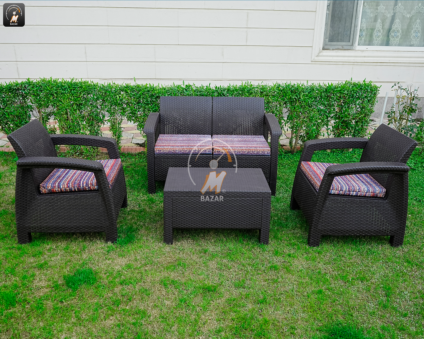 سێتی دانیشتنی باخچەی مۆدێرن