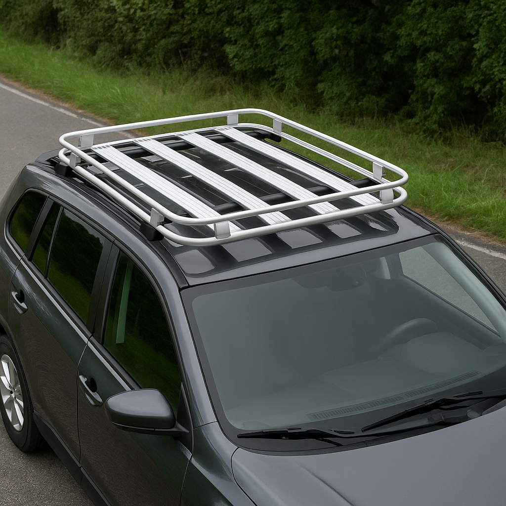 Aluminum Universal Car Roof Rack – Heavy-Duty Cargo Carrier - Silver