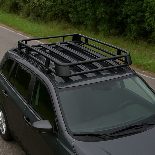 Aluminum Car Roof Rack – Heavy-Duty Cargo Carrier - Black