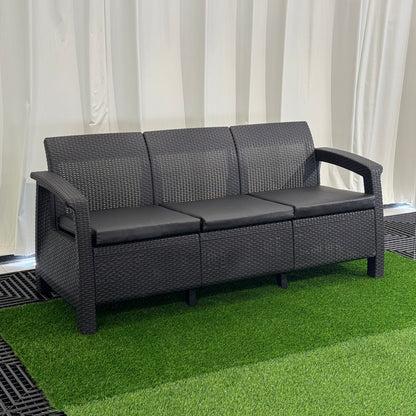 أريكة جلوس حديثة للحديقة تتسع لـ 3 أشخاص