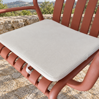 Modern Luxury Durable Outdoor Seating Set - Brick Red