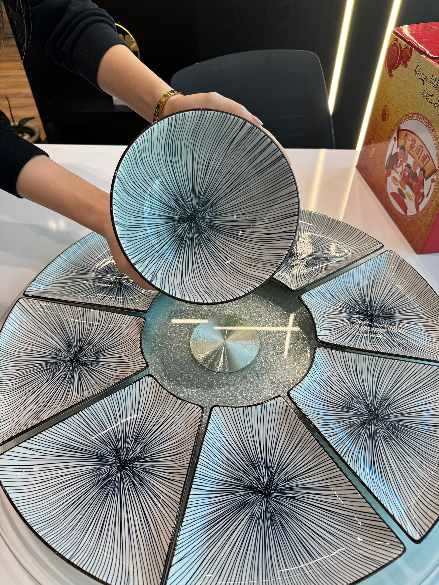 Platter Dish Set Ceramic Combination Tableware