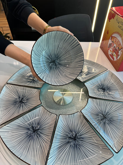 Platter Dish Set Ceramic Combination Tableware