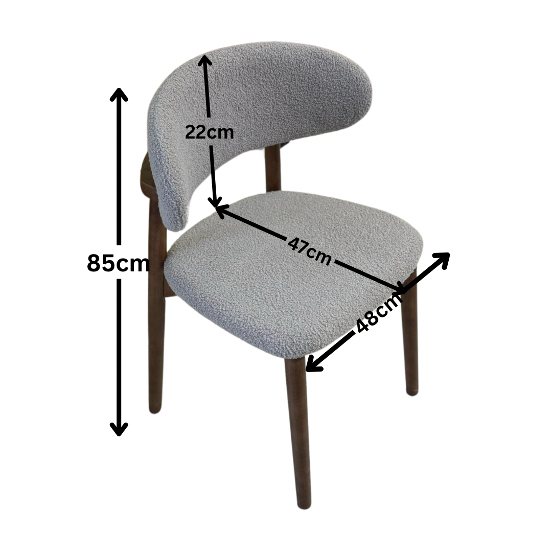 Sila Indoor Chair With Wooden Legs