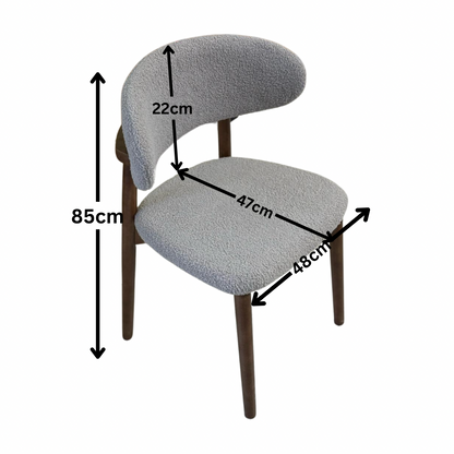 Sila Indoor Chair With Wooden Legs