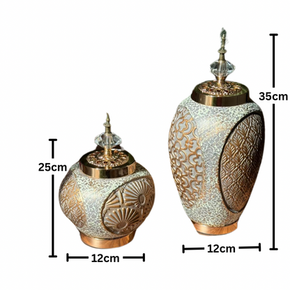 Giger Jar Shapes With Decorative Lids
