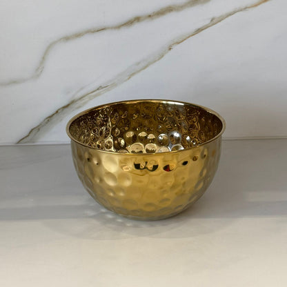 وعاء مطروق هالة ذهبية