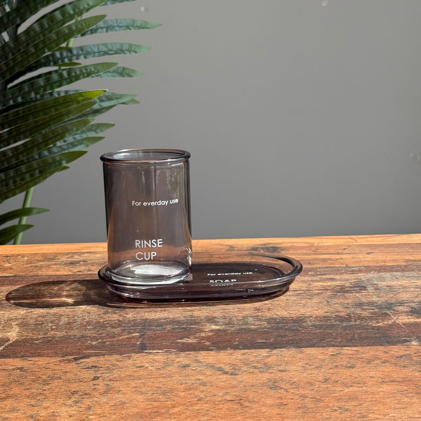 Modern Glass Bathroom Accessories Collection