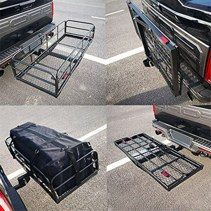 Hitch Mount Foldable Car Cargo Carrier