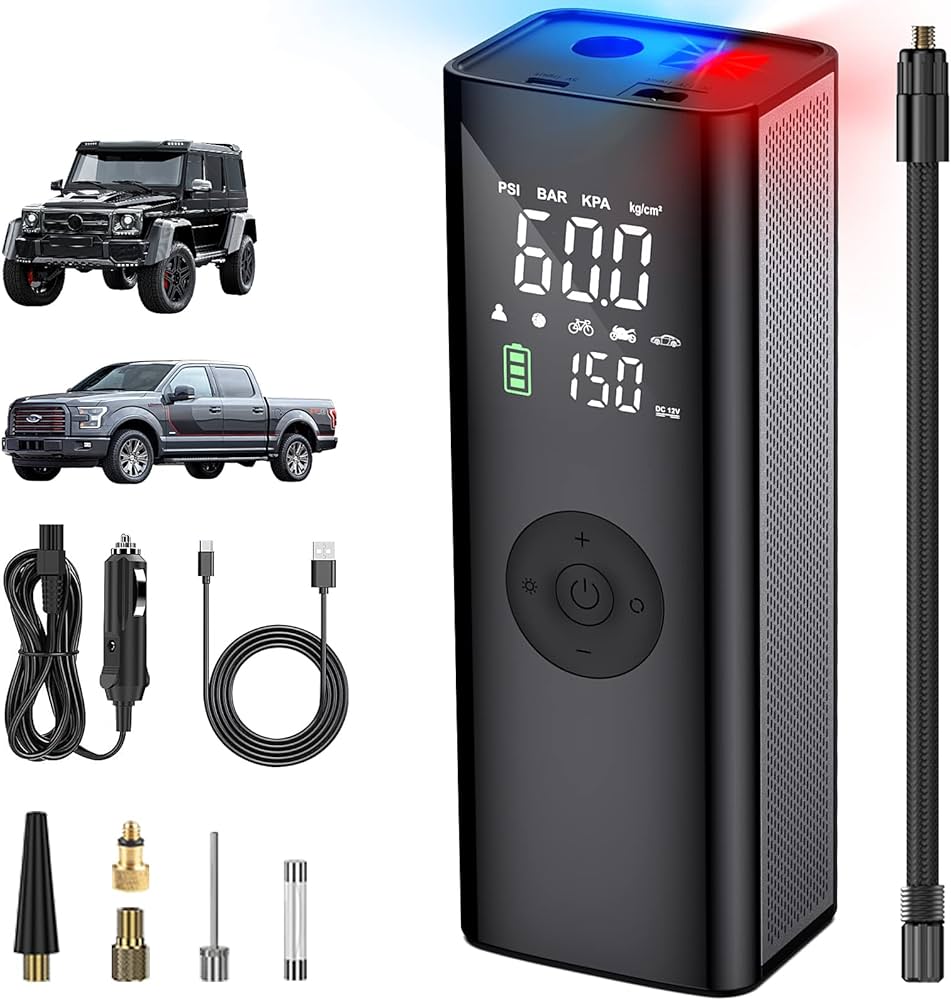 Cordless Portable Air Compressor Tire Inflator Pump