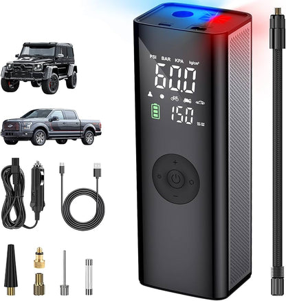 Cordless Portable Air Compressor Tire Inflator Pump