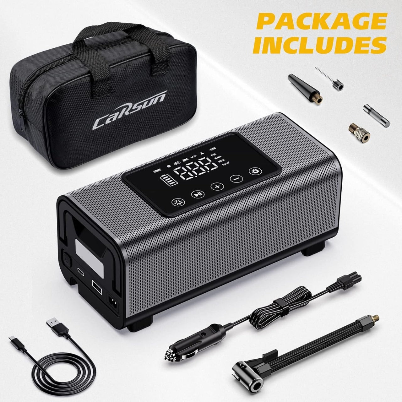 Rechargeable Cordless Air Compressor Tire Inflator Pump