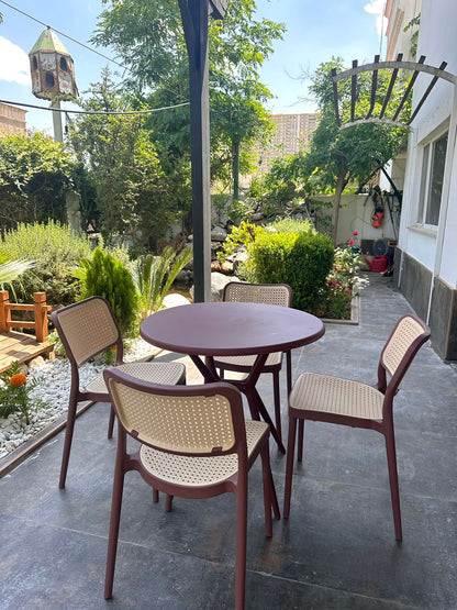 Sam Plastic Table & Mary Chair Outdoor Furniture Set