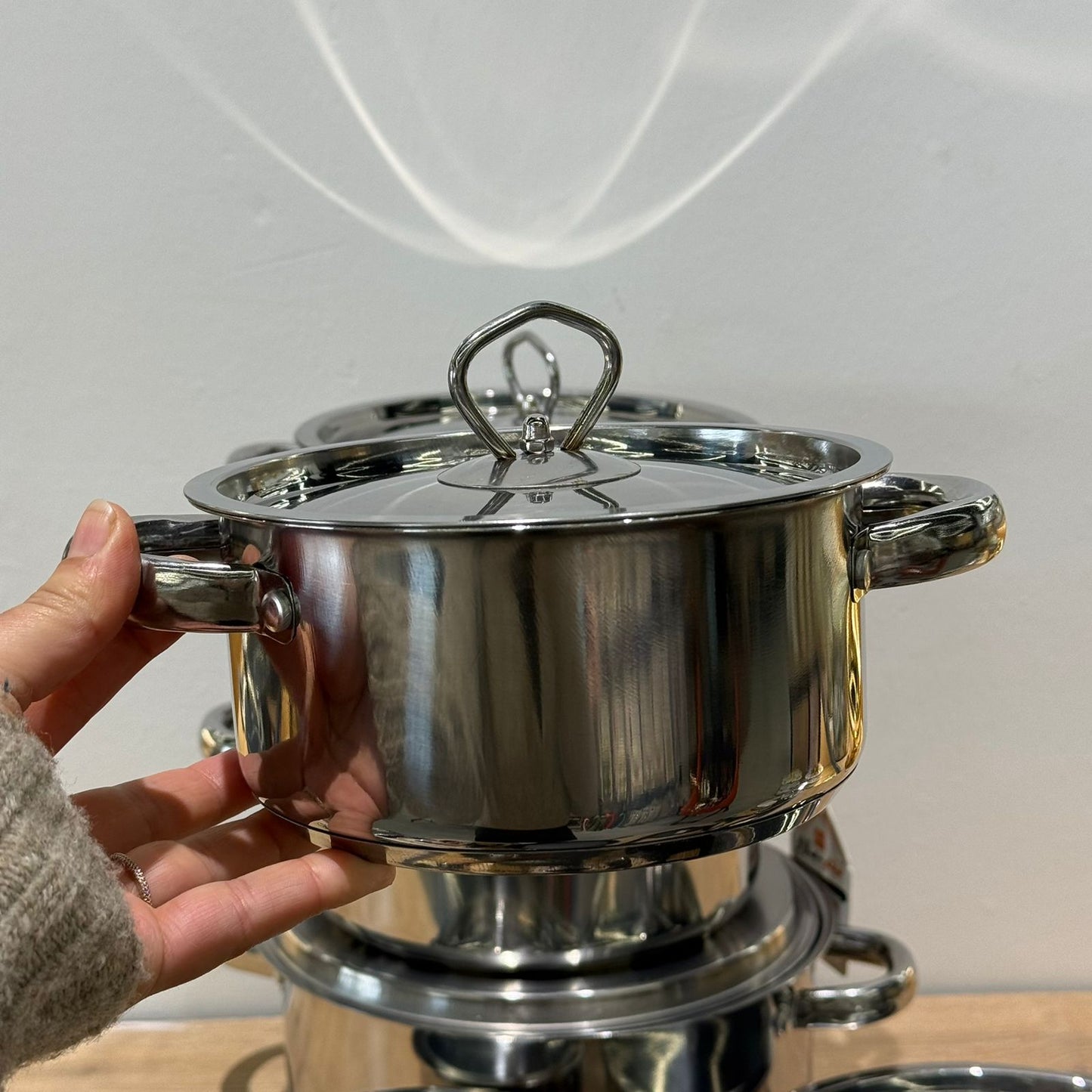 6PCS- Durable Stainless Steel Cookware Set