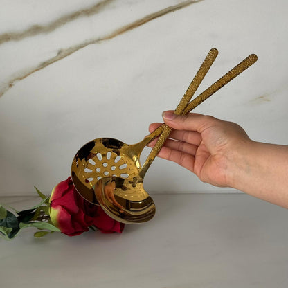 Luxury Gold / Silver Stainless Steel Skimmer & Ladle Set