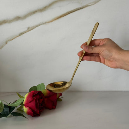 Luxury Gold / Silver Stainless Steel Skimmer & Ladle Set