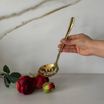 Luxury Gold / Silver Stainless Steel Skimmer & Ladle Set