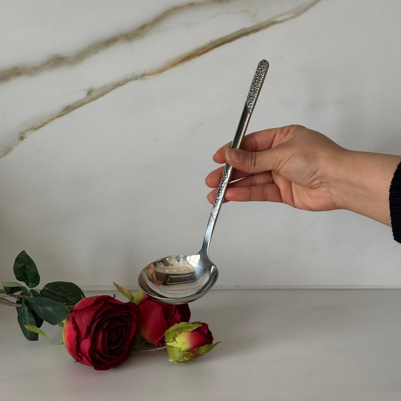 Luxury Gold / Silver Stainless Steel Skimmer & Ladle Set