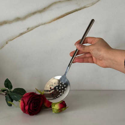 Luxury Gold / Silver Stainless Steel Skimmer & Ladle Set