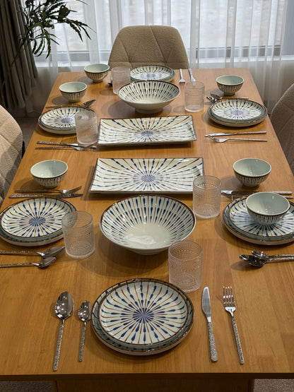 Modern Blue Pattern Dinnerware Set