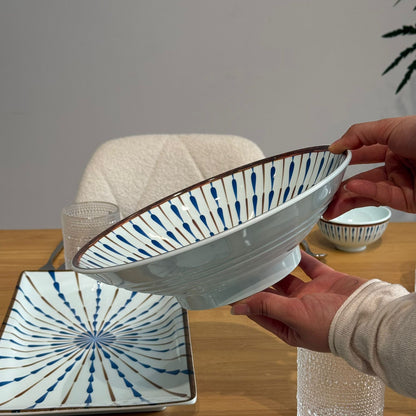 Modern Blue Pattern Dinnerware Set