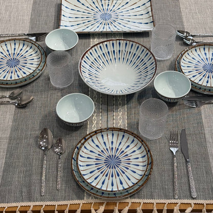 Modern Blue Pattern Dinnerware Set