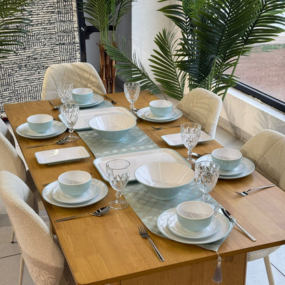 24 قطعة - طقم أواني طعام عصرية أنيقة