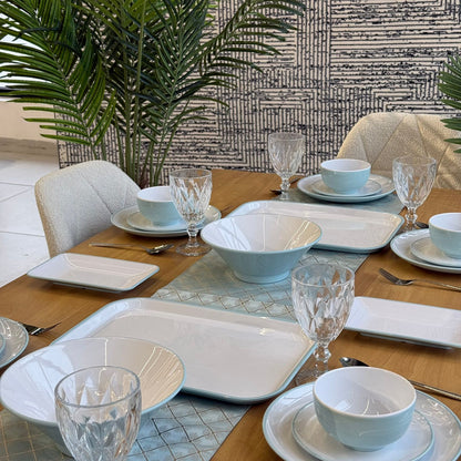 24 قطعة - طقم أواني طعام عصرية أنيقة