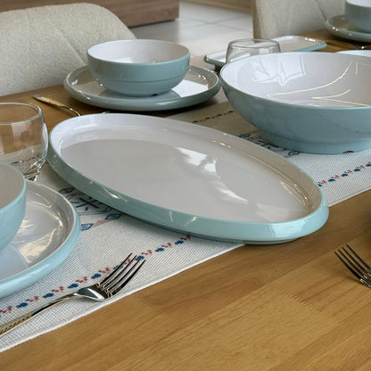 18 قطعة - طقم أواني طعام عصرية أنيقة